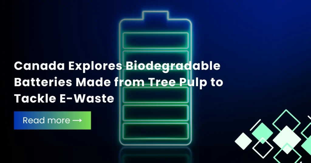 Canada Explores Biodegradable Batteries Made from Tree Pulp to Tackle E-Waste