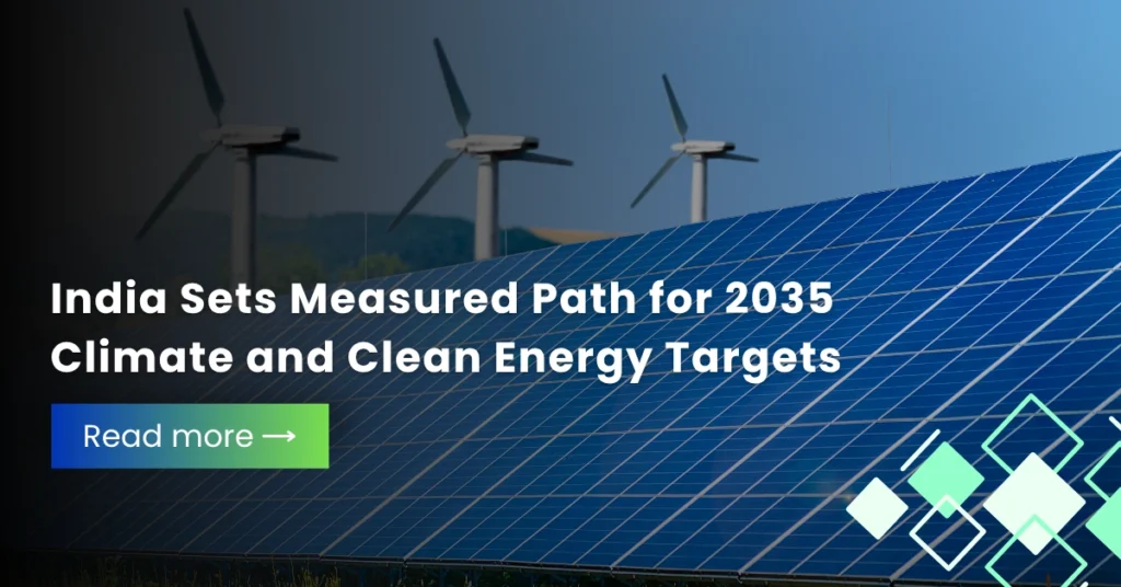 India Sets Measured Path for 2035 Climate and Clean Energy Targets