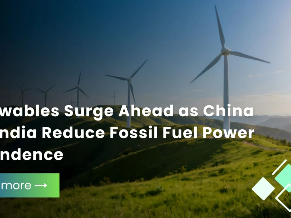 China and India are seeing a major shift in their energy mix, with renewables leading new power capacity additions in 2025.