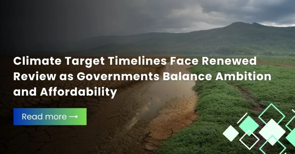 Climate Target Timelines Face Renewed Review as Governments Balance Ambition and Affordability