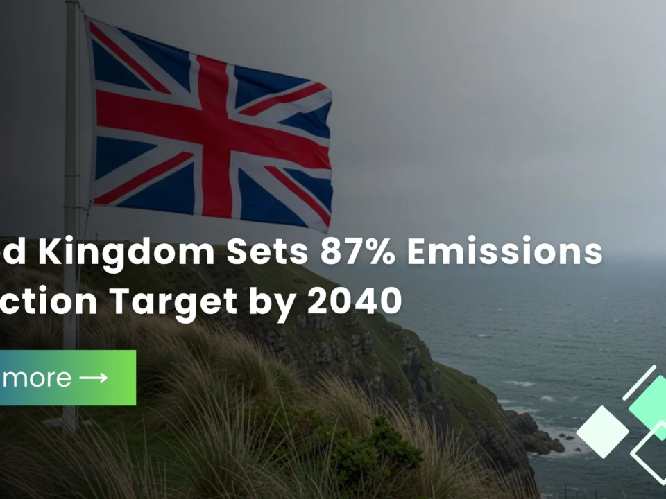 United Kingdom Strengthens Climate Ambition with 87% Emissions Reduction Target